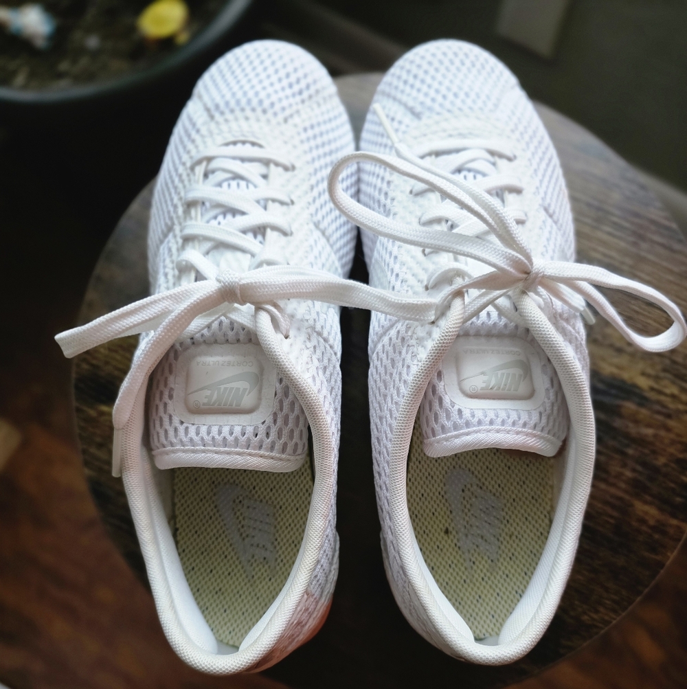 Nike White Mesh Sneakers